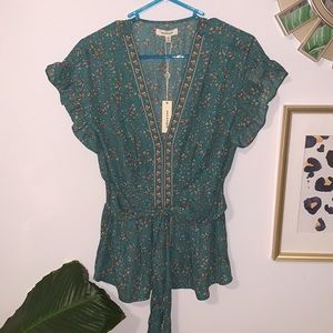 Max Studio Floral Blouse Small